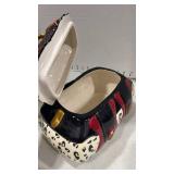 Ceramic handbag cookie jar