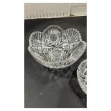 American Brilliant Cut Crystal Bowl Set