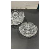 American Brilliant Cut Crystal Bowl Set