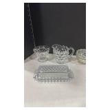 Crystal Glass Serving Set with Fostoria Pattern