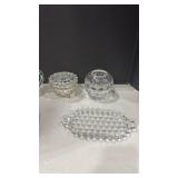 Crystal Glass Serving Set with Fostoria Pattern