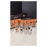 Wetland handblown shot glasses poker collection and more