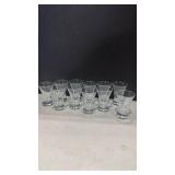 Heavy based shot glasses set of 11