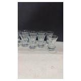 Heavy based shot glasses set of 11