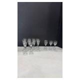 Traditional Clear Glass Cordial Set