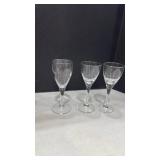 Traditional Clear Glass Cordial Set