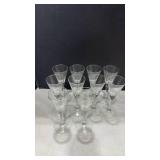 Traditional Clear Glass Cordial Set