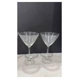 Classic Clear Martini Glasses Set of 4