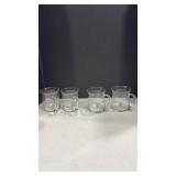 Clear Glass mugs Set of 4