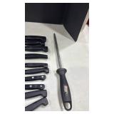 Wusthof and Zwilling knives, sharper and storage
