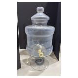 Pedestal beverage jar