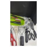 Wine bottle opener, cookie cutters and more kitchen utensils