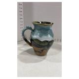 Prairie Fire Beach ND Studio Pottery Pitcher 8 inches tall