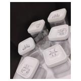 6pcs Canister Set with Steel Tea Infusers