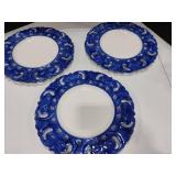 3 Hand Painted in Portugal Plates