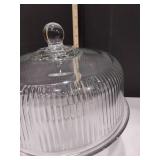 Glass Cake Display with Dome Lid