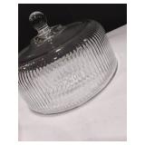 Glass Cake Display with Dome Lid