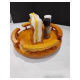 Lazy Susan with Napkin Holder and Salt and Pepper Shakers