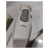 Braun and Regal Submersible Blenders and Calphalon 12inch Lid