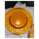 6 Glass Chargers 12.5 inch diameter and a Large Lazy Susan 18 inch diameter