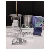 Bathroom Trashcans, Klennex, Kleenex Holder, Towel Bars and Organizer Baskets