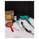 Revlon Blow Dryer, Conair Curling Iron and Mirror