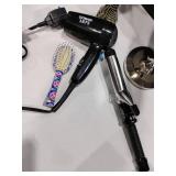 Conair Blow Dryer, Curling Iron, Razor with Extra Blades, Mirror and Necklace Holder