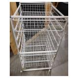4 Drawer Wire Storage Bin.  33 x 18 x 21