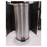 Stainless Steel Trashcan. 25 inches tall   Has a small dent