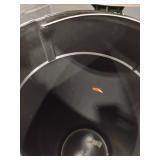 Stainless Steel Trashcan. 25 inches tall   Has a small dent