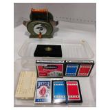 Various Playing Cards with Card Shuffler