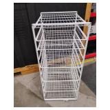 5 Drawer Wire Storage Bins. 42 x 18 x 21