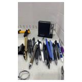 Fiskars scissors with sharpener and office supplies