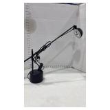 Adjustable Black Desk Lamp with Round Base