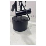 Adjustable Black Desk Lamp with Round Base