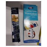 Water Colors and Acrylic Colors with Brush Set