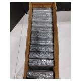 11 pcs Shimmering Silver Napkins.  16-3ply