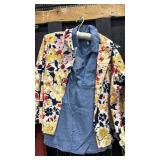 Chicos Paprika Tweed Blazer Cardigan and coordinated colored Chico Outfit in size 1 and 15 R