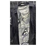 Chaps Large Black White Waist Jacket with Blouses in same color wheel. Sizes are S M L