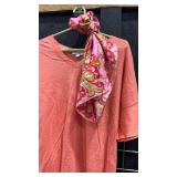 Chicos and Sonoma Tops with Scarves. Sizes 1 and 2