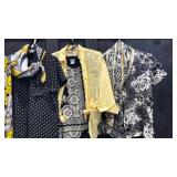 Chicos, Evan Picone and other Designers Collection of yellow, black and white. Sizes M L