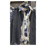 Chicos Tops Layered with Scarves. Sizes 1 and 2