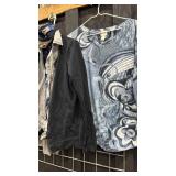 Chicos Tops Layered with Scarves. Sizes 1 and 2