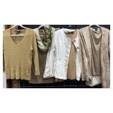 Lauren, Tesori, Chico and more Designers in Golds. Size Large