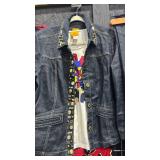 Ruby Rd Embellished Jean Jacket and Jeans size 12 and Chicos Tops size 1