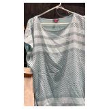 Chicos Tops M L and  White Girlfriend Shorts Size 10