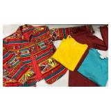 Colorful Chicos Aztec Print Jacket with Four Tops M L