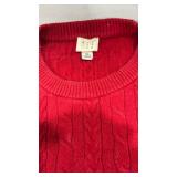 Two Cable Knit Sweaters L XL