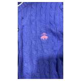 Two Cable Knit Sweaters L XL