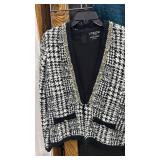 Three Skirts M L and Two Cardigans with Tops M